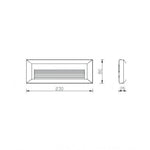 LED Svetiljka Jm-8006 Zidna 2W 4200K IP65 Siva