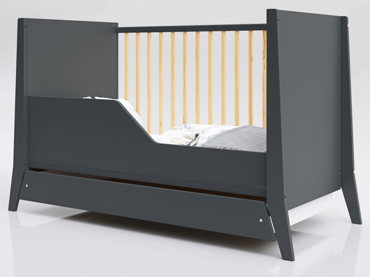 LETTINO COSMO KREVETAC 120X60 ANTRACIT PINE + FIOKA