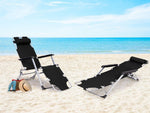 LEŽALJKA ZA PLAŽU 2U1 BLACK
