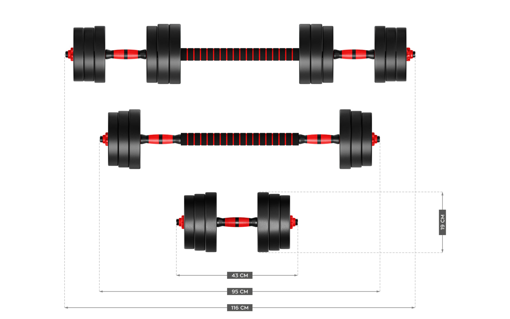 Athler Lion 20 Set tegova za vežbanje 20kg