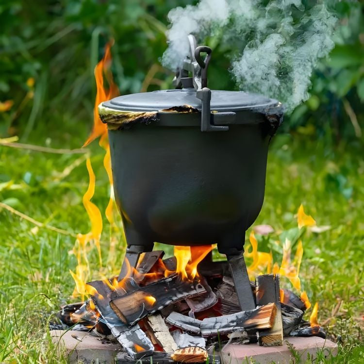 Liveni gvozdeni kotlić 5L, lovački lonac MultiGarden