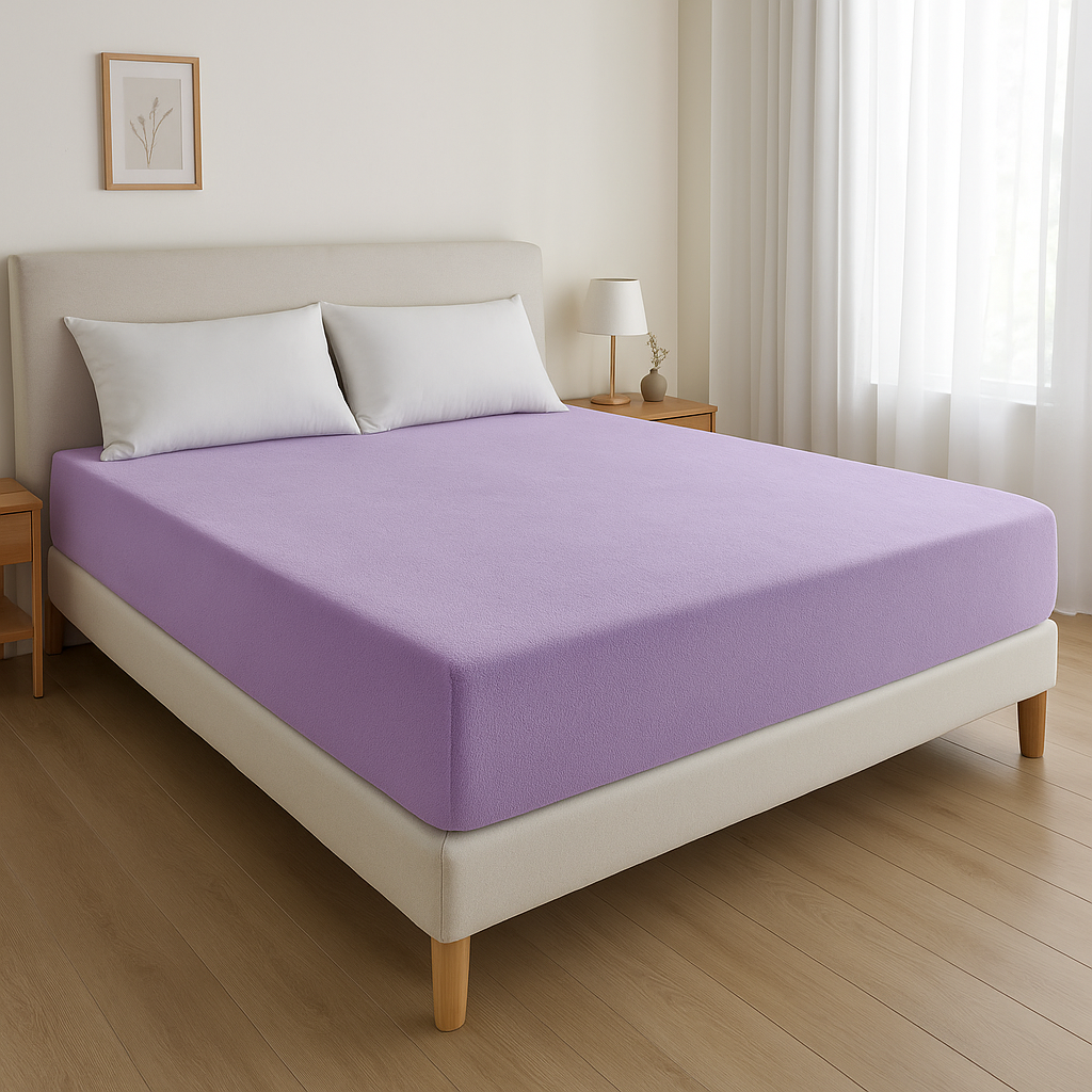 Čaršav Frotir 180x200cm Ljubičasti