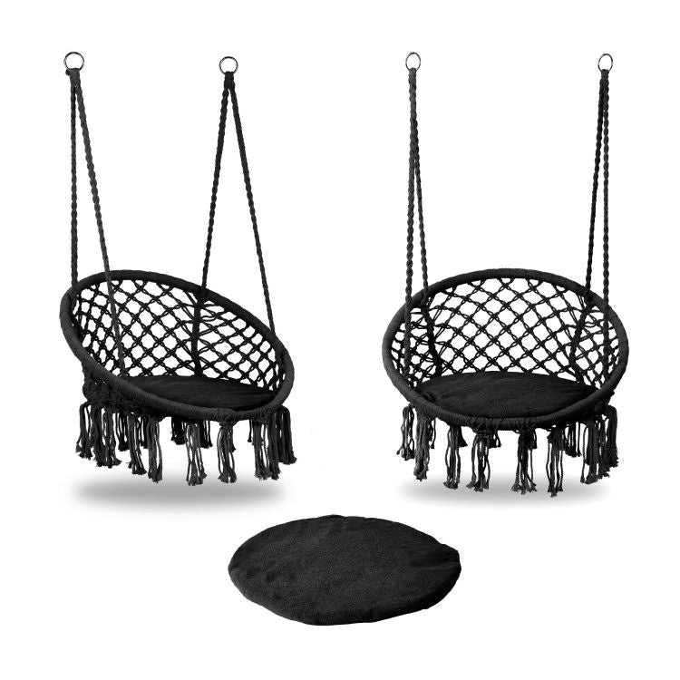 LJULJAŠKA ZA TERASU MODERN 2 BLACK