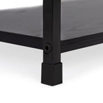LOFT polica sa 3 police i metalnim okvirom – Black ModernHome