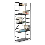 LOFT regal sa 5 polica – Black ModernHome