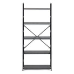 LOFT regal sa 5 polica – Black ModernHome