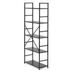 LOFT regal sa 5 polica – Black ModernHome