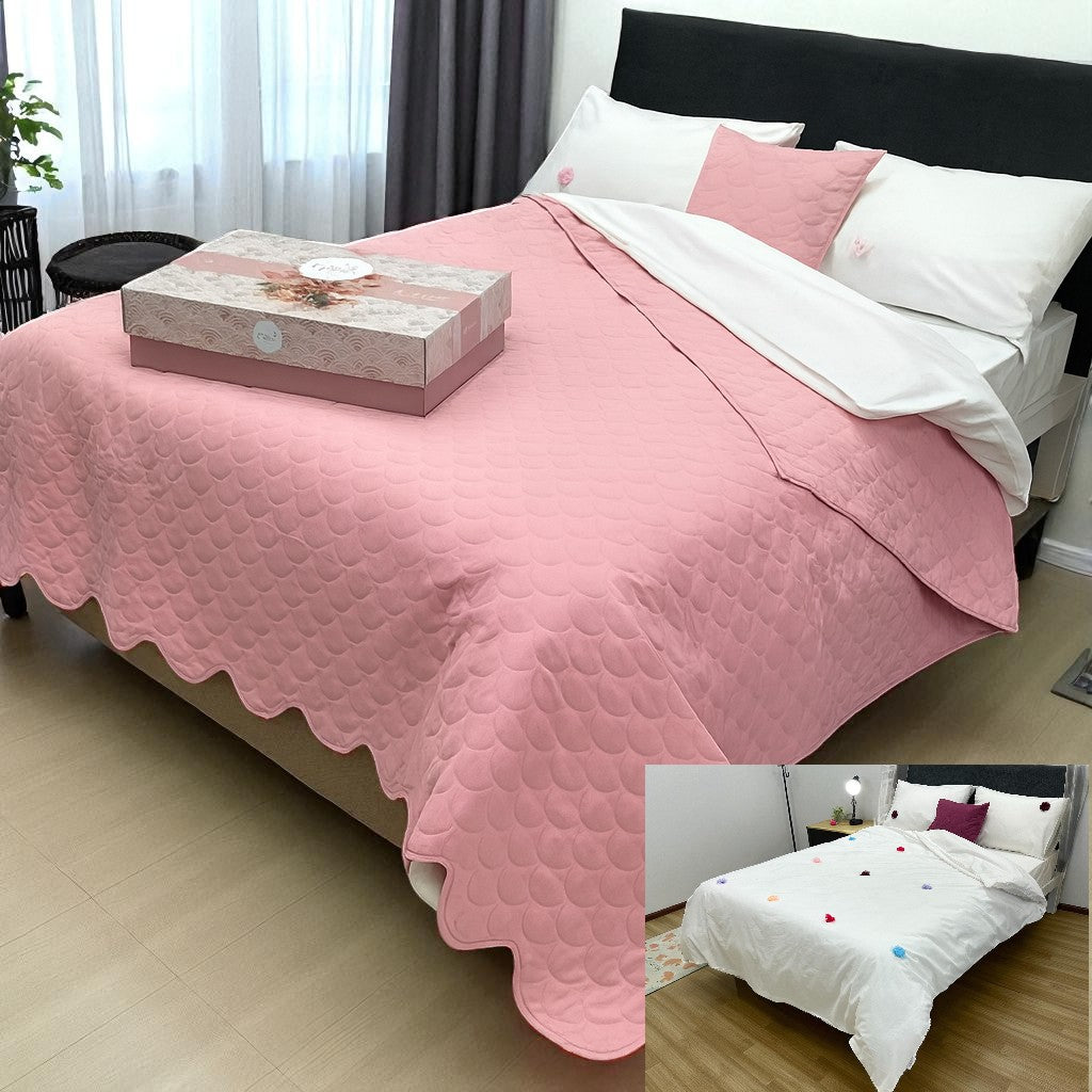 Dar za Dom – set box sa prekrivačem Louca Pink singl