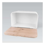 MAESTRO MR1770W KUTIJA ZA HLEB 35x21x21CM DRVO-METAL BELA
