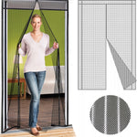 Magnetna zavesa protiv insekata za vrata 80/90/100 × 210/220 cm, bela