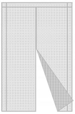 Magnetna zavesa protiv insekata za vrata 80/90/100 × 210/220 cm, bela