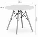 MAKSI Okrugli sto 60 cm - beli