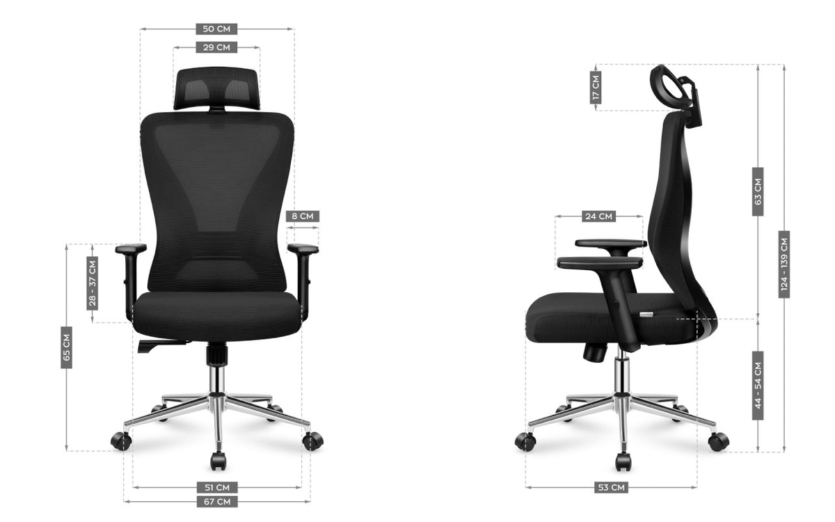 Mark Adler Manager 3.5 kancelarijska stolica – ergonomska, crna do 130kg