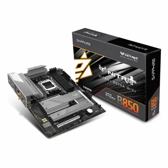 SAPPHIRE AMD B850-A AM5 NITRO+ Ryzen R9/R7/R5  4x DDR5 8000MHz