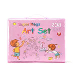 MAGIC ART SET 208 DELOVA – Kreativni kofer za crtanje i slikanje sa štafelajem