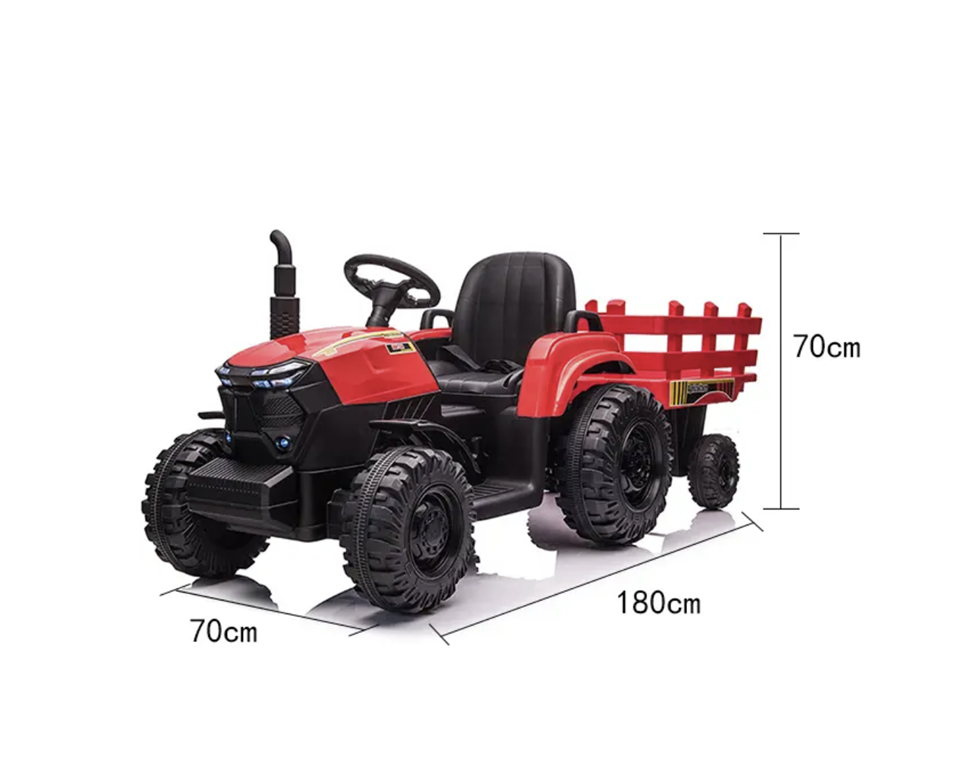 2223 Dečiji traktor na akumulator crveni