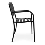 Metalna baštenska klupa 120×50 cm sa naslonom, crna - MultiGarden