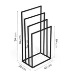 Metalni držač za peškire sa 4 kraka, crni – ModernHome