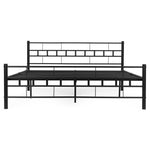 Metalni krevet 160×200 cm sa podlogom (okvirom), crni – ModernHome