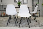 MILANO SET 4 STOLICE WHITE BLACK
