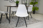MILANO SET 4 STOLICE WHITE BLACK