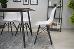 MILANO SET 4 STOLICE WHITE BLACK