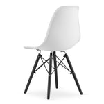 MILANO SET 4 STOLICE WHITE BLACK