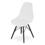 MILANO SET 4 STOLICE WHITE BLACK