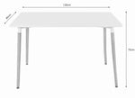 MILANO STO 120x80 cm + Milano set 4 stolice SVETLO SIVA