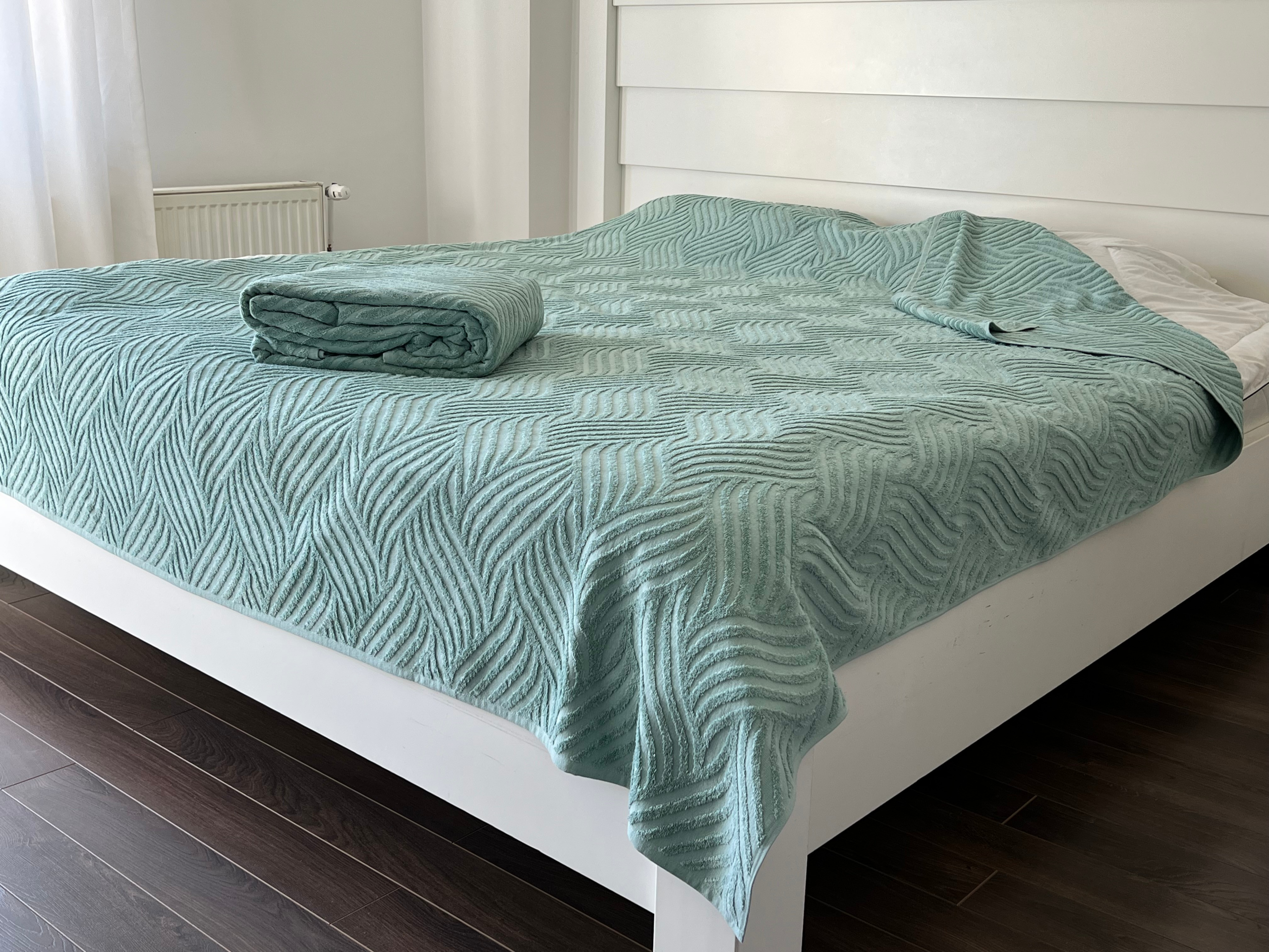 Letnji frotirni prekrivač - Sara - 200x240cm Mint boja