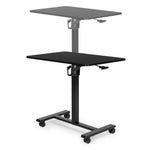 Mobilni podesivi sto 70x48 cm Laptop sto sa podesavanjem visine 71.5–112 cm Black ModernHome