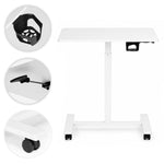Mobilni podesivi sto za laptop, 70 × 48 cm, bele boje, visina 71,5–112 cm – ModernHome