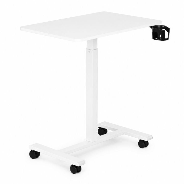 Mobilni podesivi sto za laptop, 70 × 48 cm, bele boje, visina 71,5–112 cm – ModernHome