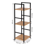 Moderna drvena polica LOFT 3, ModernHome