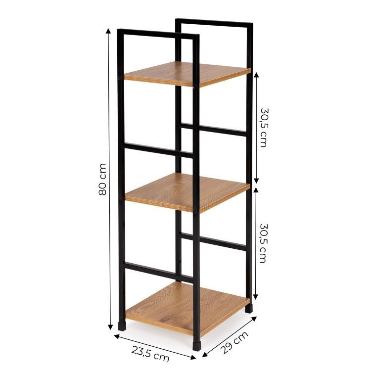 Moderna drvena polica LOFT 3, ModernHome