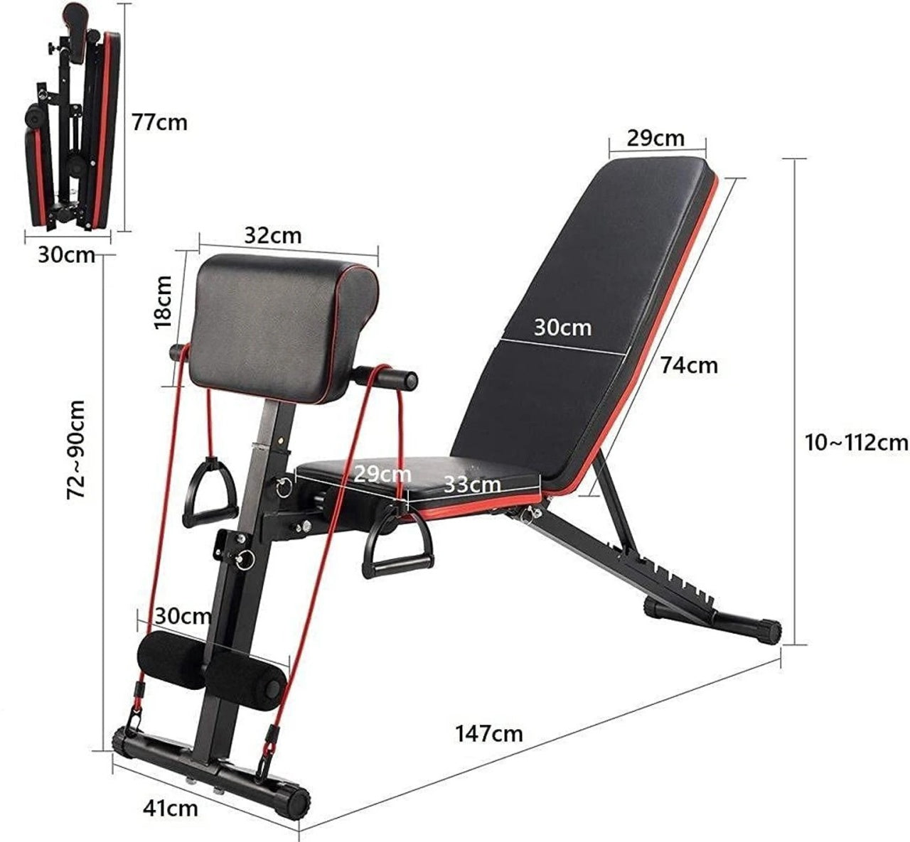 MULTIFUNKCIONALNA KLUPA ZA VEZBANJE GYM PRO BOLZZ