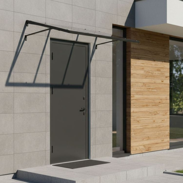 Nadstrešnica za ulazna vrata 113 × 80 cm sa UV zaštitom – MultiGarden