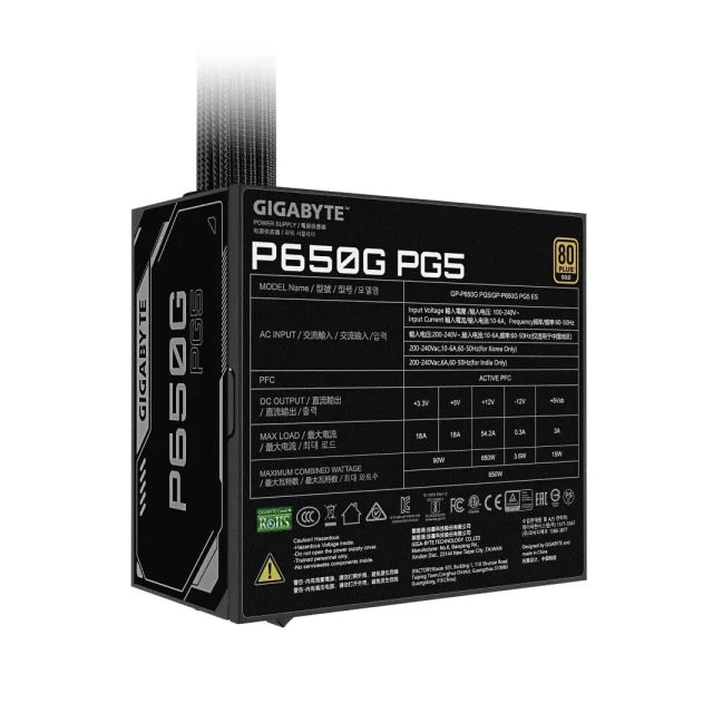 Napajanje 650W Gigabyte GP-P650G PG5 Gold