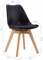 NAPOLI SET 4 STOLICE BLACK