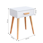 Nocni stocic 1 fioka Deva Bela