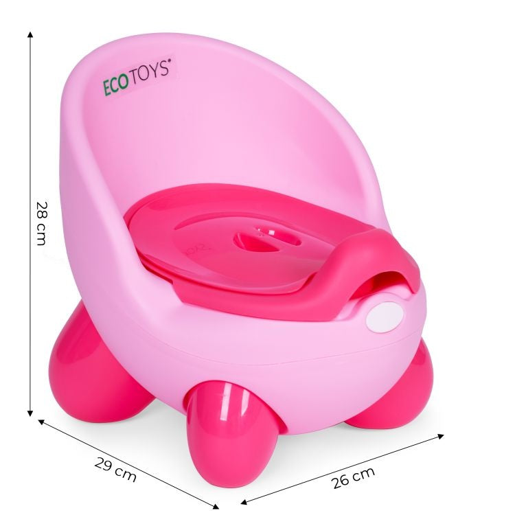 Noša za decu sa uklonivim umetkom i neklizajućim nogicama, roze, ECOTOYS