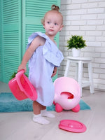 Noša za decu sa uklonivim umetkom i neklizajućim nogicama, roze, ECOTOYS