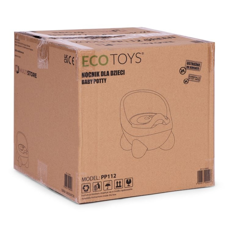 Noša za decu sa uklonivim umetkom i neklizajućim nogicama, roze - zelena, ECOTOYS