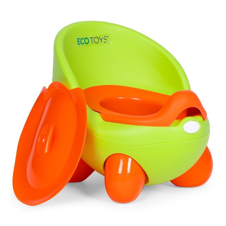 Noša za decu sa uklonivim umetkom i neklizajućim nogicama, zelena, ECOTOYS