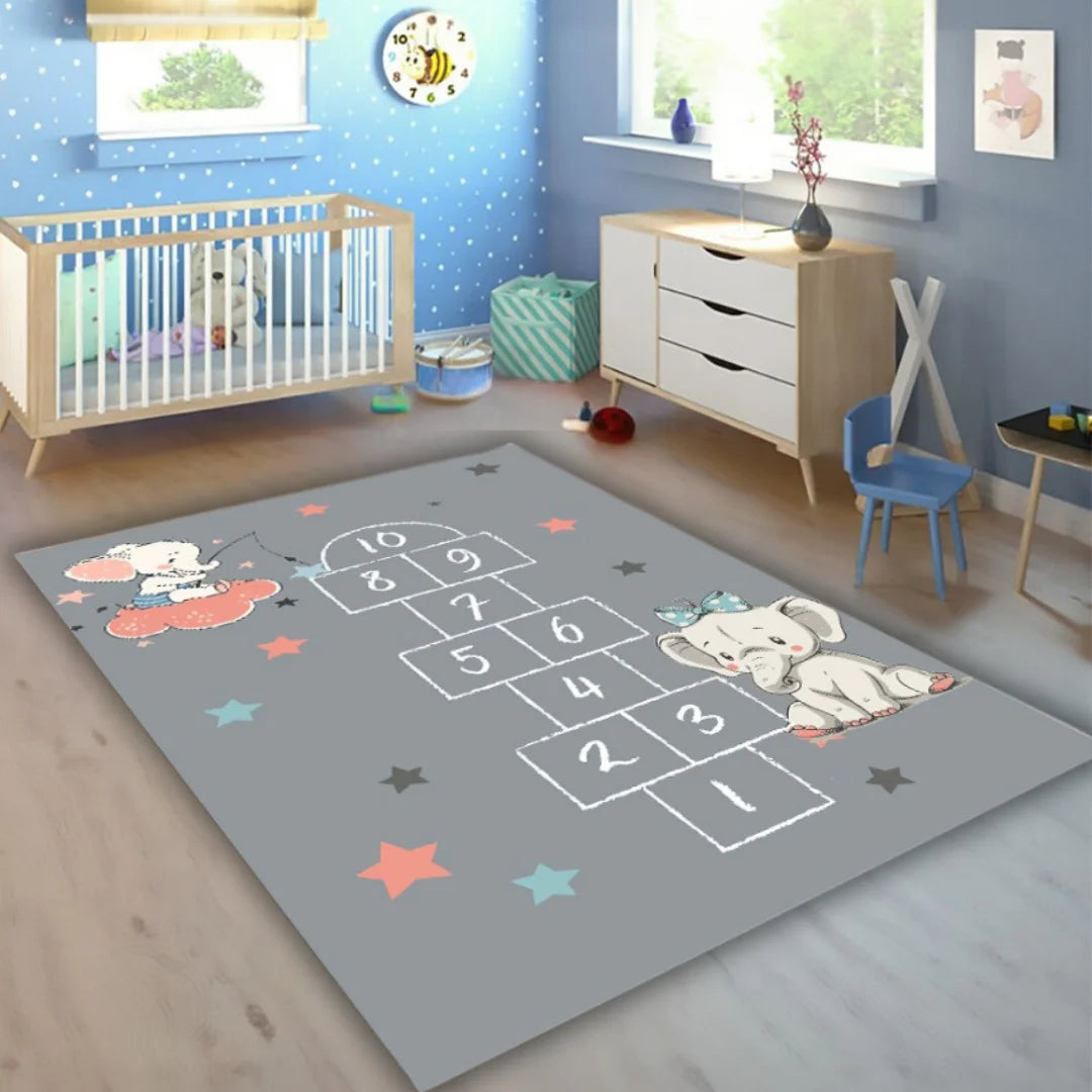 Dečiji tepih Školice slonići – 140x220cm