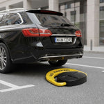 Parking barijera sklopiva 40 cm zaobljena sa kljucem, daljinskomkontrolom i alarmom