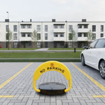 Parking barijera sklopiva 40 cm zaobljena sa kljucem, daljinskomkontrolom i alarmom