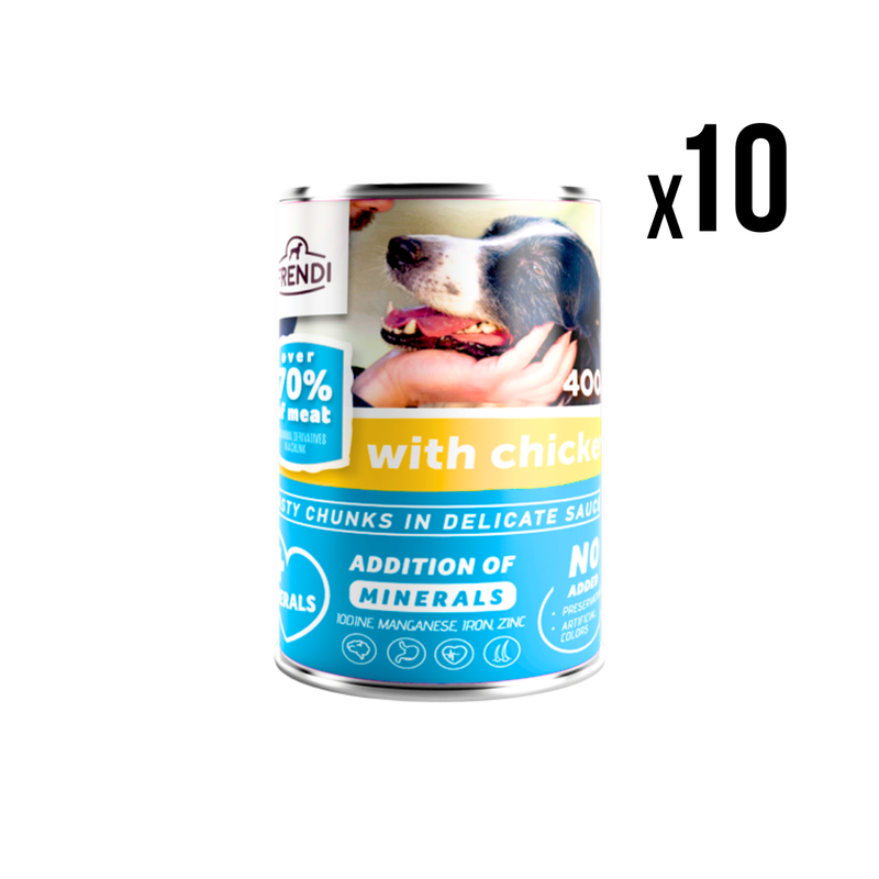 FRENDI Vlažna hrana za pse Piletina 400g x10 kom
