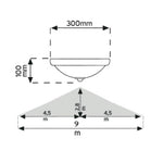 Plafonjera Senzor 1024 2Xe27 Bela