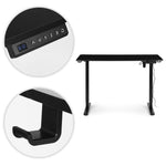 Podesivi Electric sto 120x60 cm podesavanje visine 72–117 cm Black ModernHome